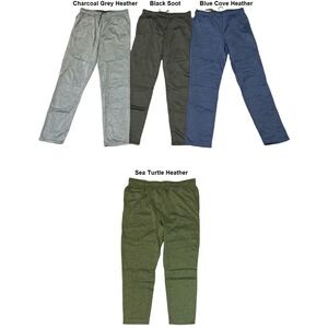 NWT Member's Mark Tech Fleece Pant Blue Cove Heather Small